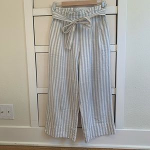 Madewell Linen-Cotton Paperbag Pants | Size Small